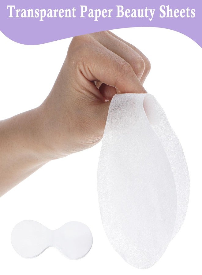 Quilax 100Pack Disposable Eye Mask, Disposable Eye Covers for Facials, White Cotton Pads for Facial Treatments, Travel and Relaxation - Image 5